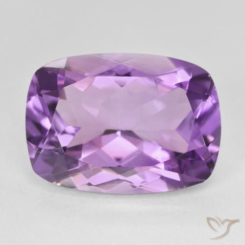 12.22ct Naturale Medium Light Purplish-Violet Ametista, Cuscino, VVS