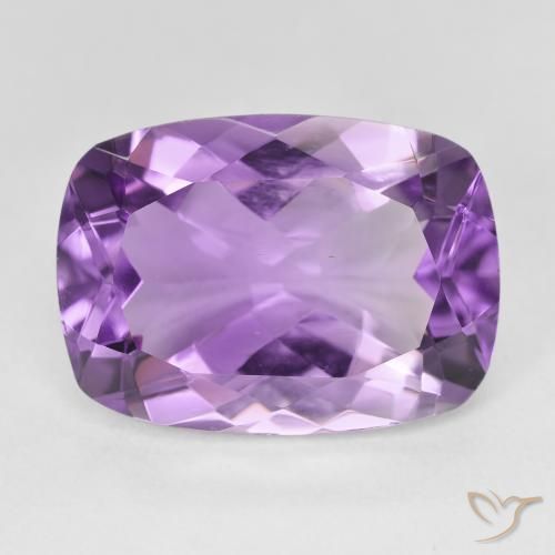 12.53ct Naturale Medium Light Purplish-Violet Ametista, Cuscino, VVS