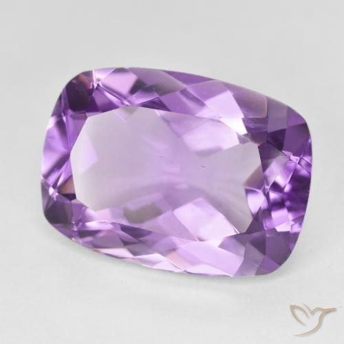 Ametista Medium Light Purplish-Violet naturale da 12.53 ct, Cuscino, VVS