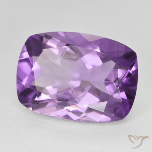 Ametista violaceo naturale da 12.62 ct, Cuscino, VVS