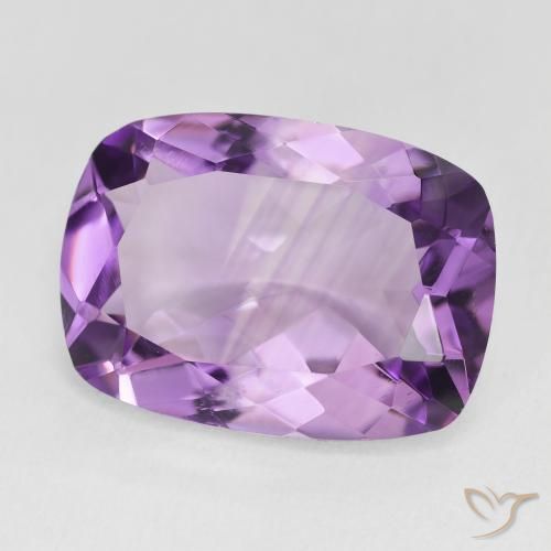 Ametista Medium Light Purplish-Violet naturale da 11.19 ct, Cuscino, VVS
