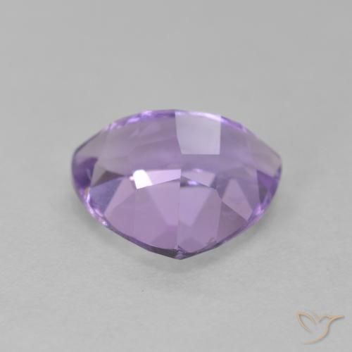 Ametista Viola medio naturale da 2.89 ct, Taglio trillion, VS