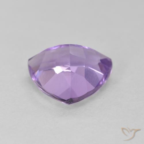 Ametista Viola medio naturale da 2.72 ct, Taglio trillion, VS