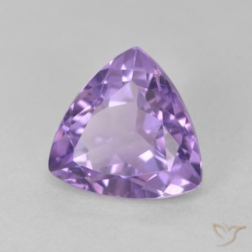 Ametista Iris Violetta naturale da 3.03 ct, Taglio trillion, VS