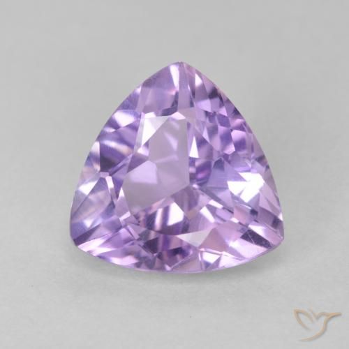 2.84ct Naturale Viola medio Ametista, Taglio trillion, VS