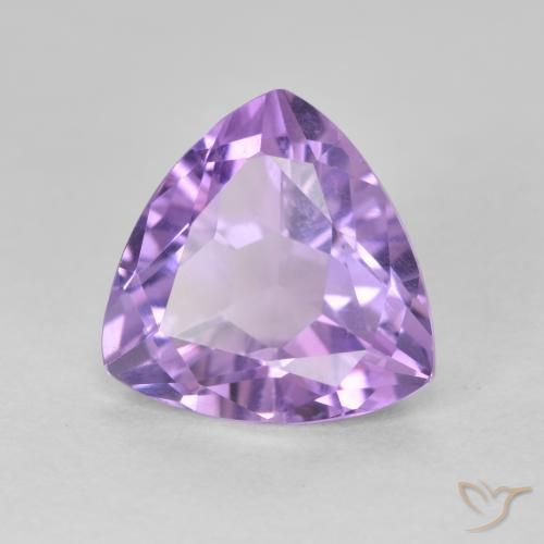 Ametista Iris Violetta naturale da 3.01 ct, Taglio trillion, VS