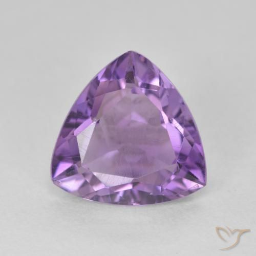 2.75ct Naturale Viola medio Ametista, Taglio trillion, VS