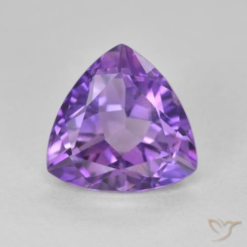 3.09ct Naturale Colore viola intenso Ametista, Taglio trillion, VS