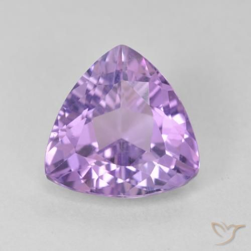 2.94ct Naturale Viola tendente al rosa Ametista, Taglio trillion, VS