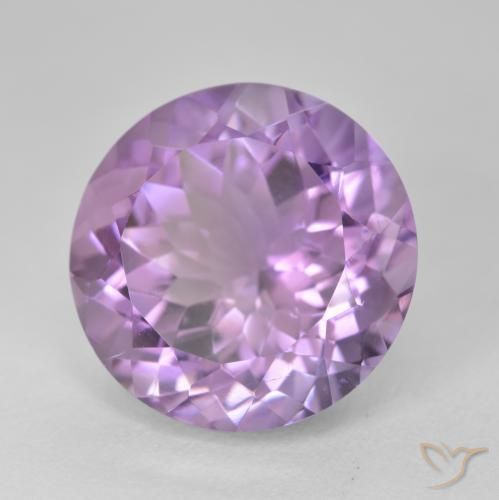 Ametista Viola medio naturale da 14.50 ct, Rotondo, VVS