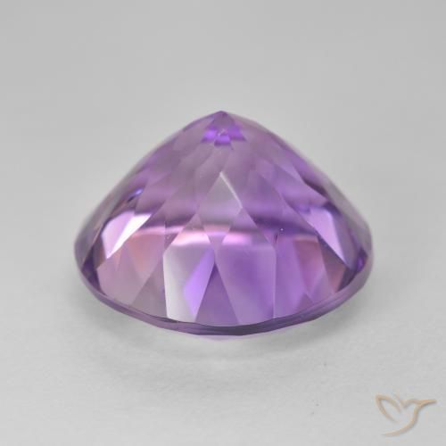 Ametista Viola medio naturale da 14.50 ct, Rotondo, VVS