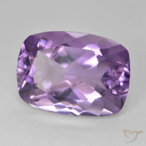 Ametista Medium Light Purplish-Violet naturale da 12.98 ct, Cuscino, VVS
