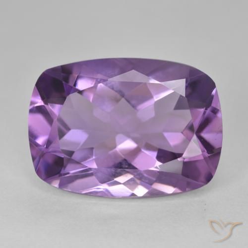 12.28ct Naturale Medium Light Purplish-Violet Ametista, Cuscino, VVS