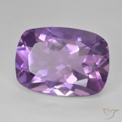 Ametista Medium Light Purplish-Violet naturale da 12.28 ct, Cuscino, VVS