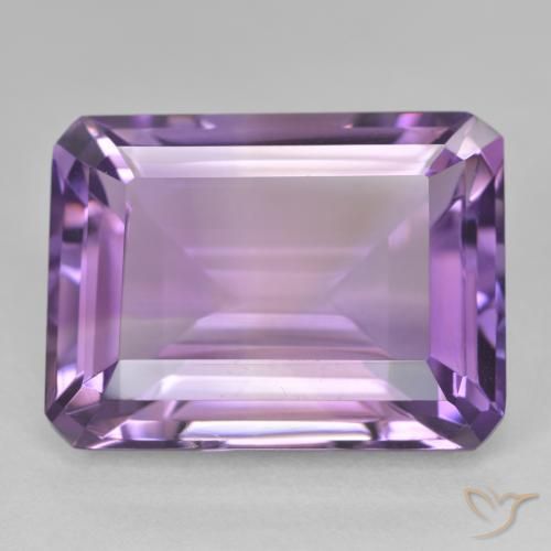22.10ct Naturale Viola rosa medio Ametista, Taglio smeraldo, VVS