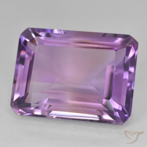 Ametista Viola rosa medio naturale da 22.10 ct, Ottagonale / Taglio smeraldo, VVS