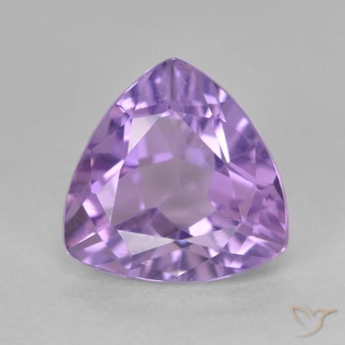3.14ct Naturale Viola scuro Ametista, Taglio trillion, VS