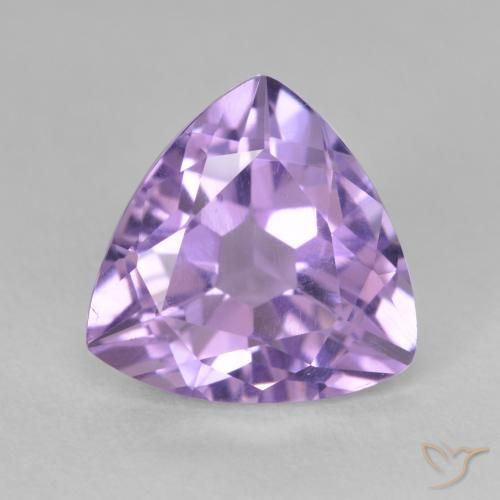 3.08ct Naturale Viola tendente al rosa Ametista, Taglio trillion, VS