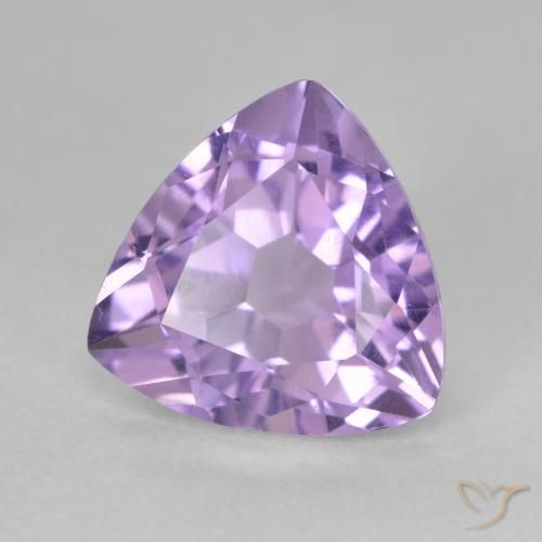 Ametista Viola tendente al rosa naturale da 3.08 ct, Taglio trillion, VS