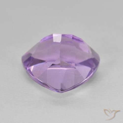 Ametista Viola tendente al rosa naturale da 3.08 ct, Taglio trillion, VS