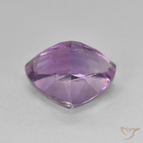 Ametista Viola medio naturale da 2.83 ct, Taglio trillion, VS