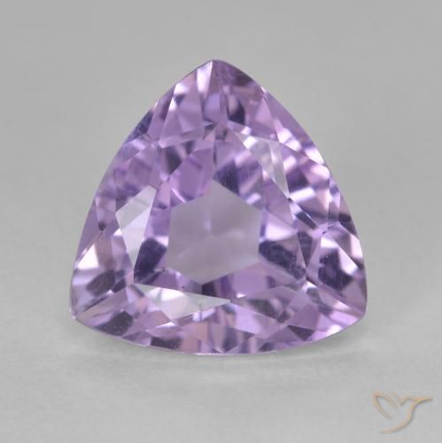2.90ct Naturale Viola scuro Ametista, Taglio trillion, VS