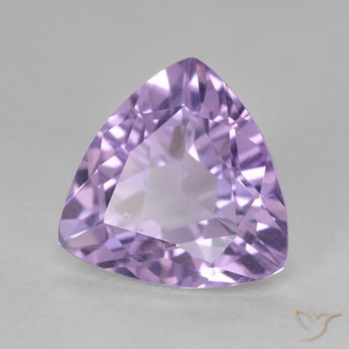 Ametista Viola scuro naturale da 2.90 ct, Taglio trillion, VS