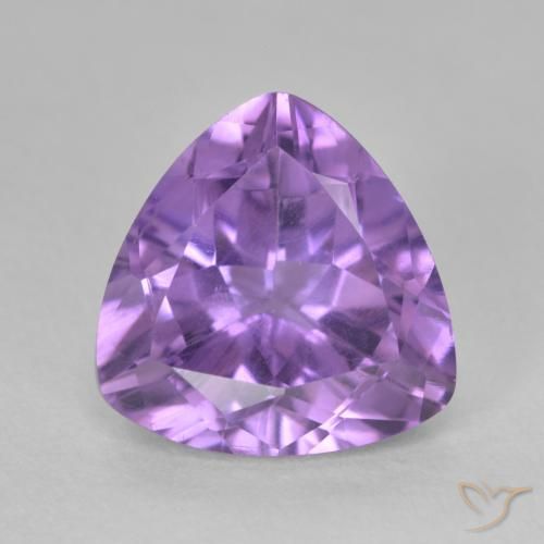 2.91ct Naturale Deep Iris Violetta Ametista, Taglio trillion, VS
