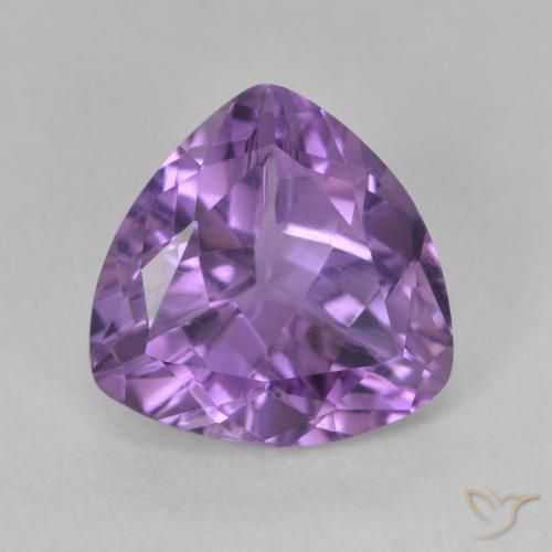 2.79ct Naturale Viola tendente al rosa Ametista, Taglio trillion, VS