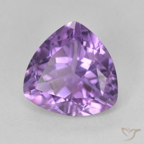Ametista Viola tendente al rosa naturale da 2.79 ct, Taglio trillion, VS