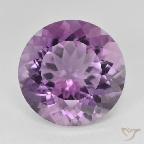 Ametista Viola medio naturale da 13.56 ct, Rotondo, VVS