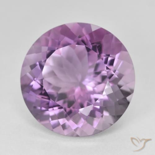 Ametista Viola medio naturale da 13.56 ct, Rotondo, VVS