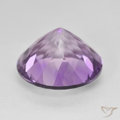 Ametista Viola medio naturale da 13.56 ct, Rotondo, VVS