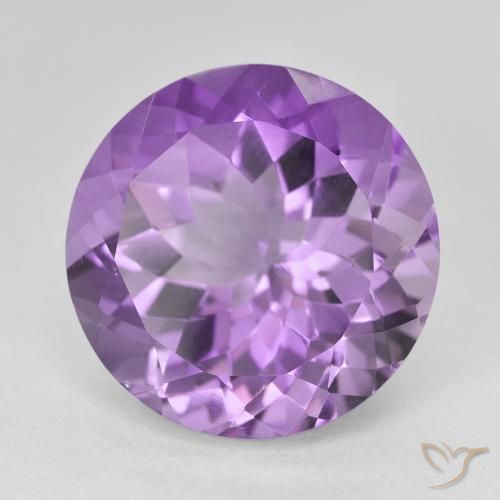 Ametista Viola scuro naturale da 14.30 ct, Rotondo, VVS