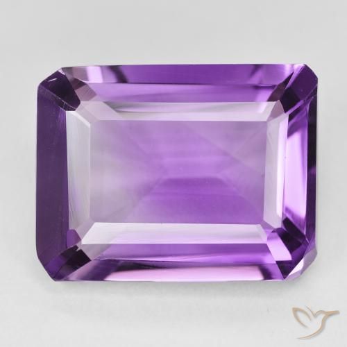 18.23ct Naturale Viola violaceo medio Ametista, Taglio smeraldo, VVS