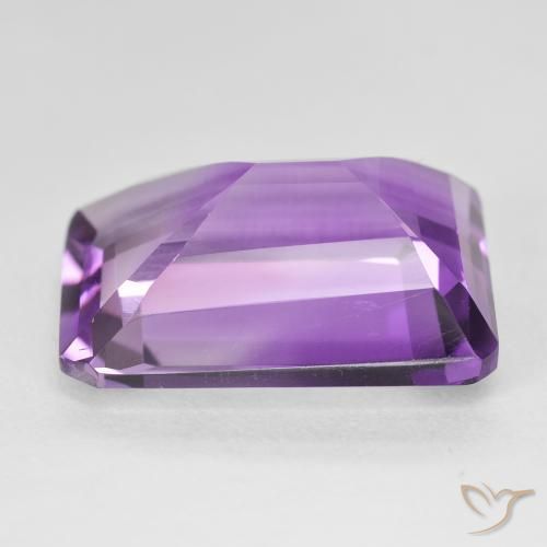 Ametista Viola violaceo medio naturale da 18.23 ct, Ottagonale / Taglio smeraldo, VVS