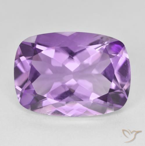 11.71ct Naturale Medium Light Purplish-Violet Ametista, Cuscino, VVS