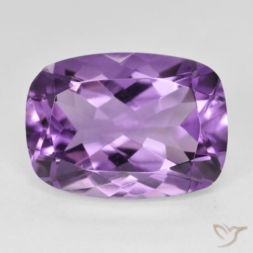 12.87ct Naturale Medium Light Purplish-Violet Ametista, Cuscino, VVS