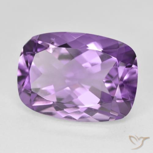 Ametista Medium Light Purplish-Violet naturale da 12.87 ct, Cuscino, VVS