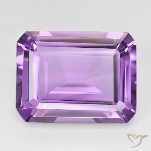 18.55ct Naturale violaceo Ametista, Taglio smeraldo, VVS
