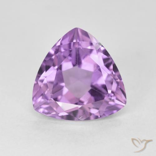 2.96ct Naturale Viola tendente al rosa Ametista, Taglio trillion, VS