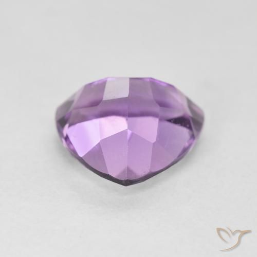 Ametista Viola tendente al rosa naturale da 2.96 ct, Taglio trillion, VS