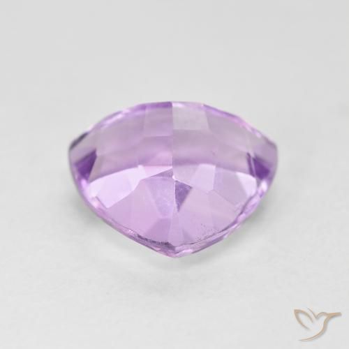 Ametista Viola rosato brillante naturale da 3.05 ct, Taglio trillion, VS