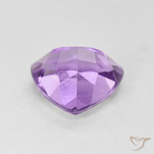 Ametista Viola Rosato Medio naturale da 3.01 ct, Taglio trillion, VS