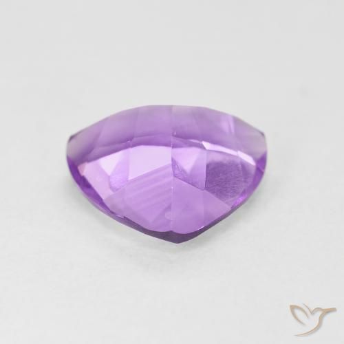 Ametista Viola tendente al rosa naturale da 2.54 ct, Taglio trillion, VS