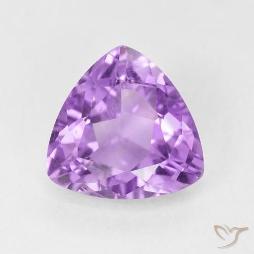 2.74ct Naturale Viola tendente al rosa Ametista, Taglio trillion, VS