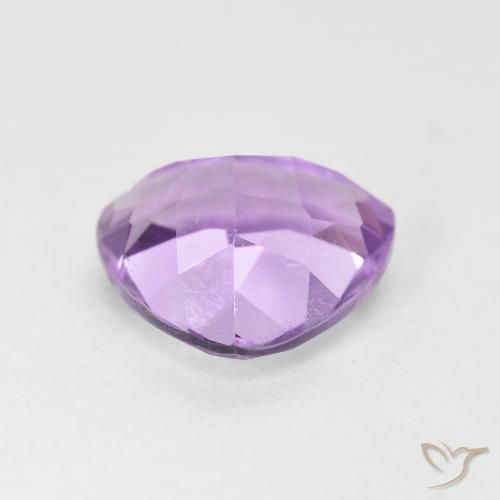 Ametista Viola tendente al rosa naturale da 2.74 ct, Taglio trillion, VS