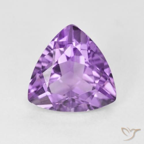 2.87ct Naturale Viola Rosato Medio Ametista, Taglio trillion, VS
