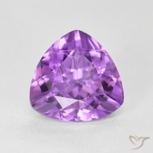 3.13ct Naturale Viola tendente al rosa Ametista, Taglio trillion, VS