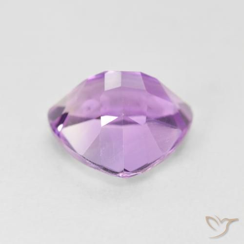 Ametista Viola rosa medio naturale da 2.96 ct, Taglio trillion, VS